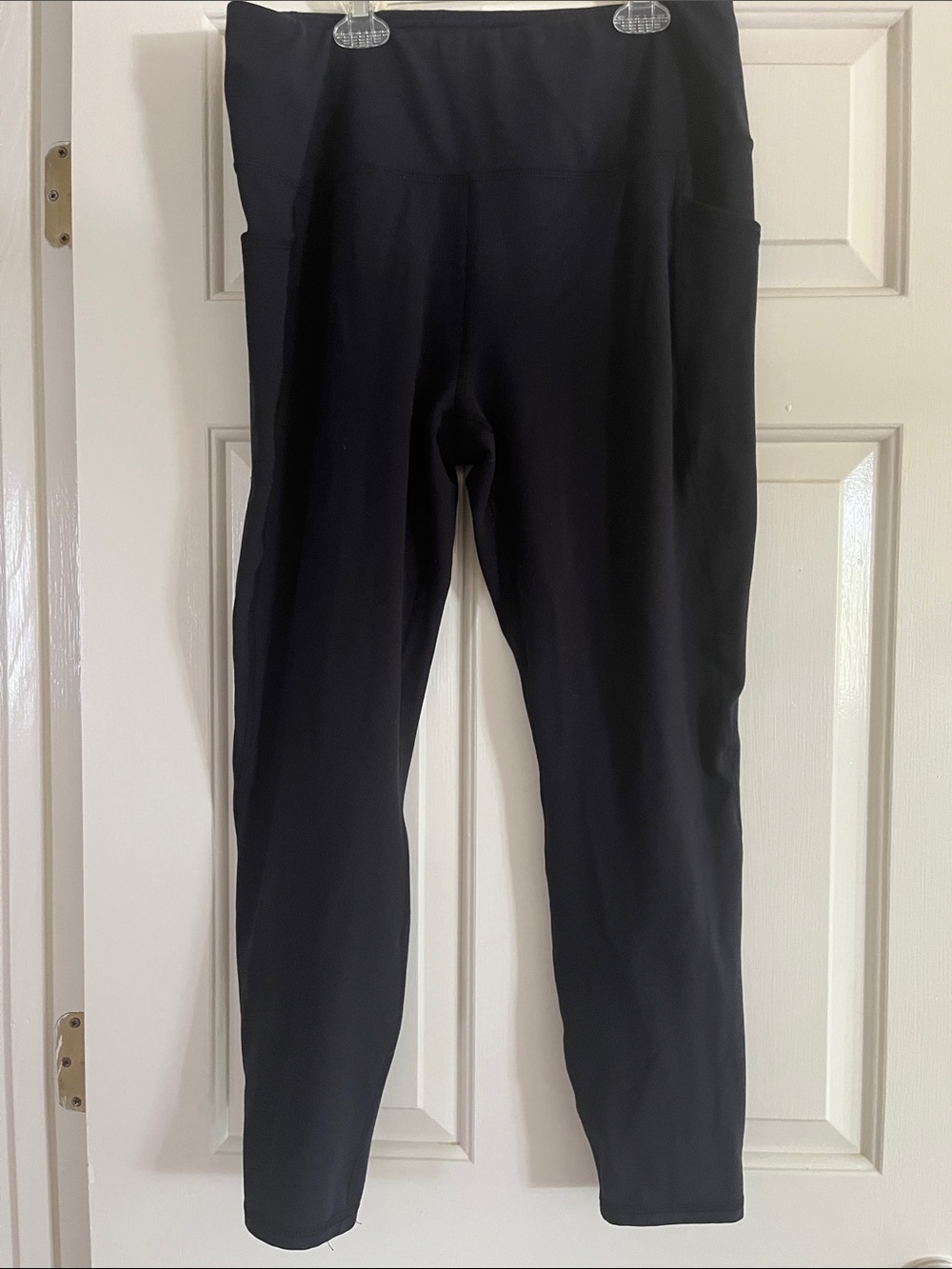 RBX Black High-Waist Leggings with Side Pockets
